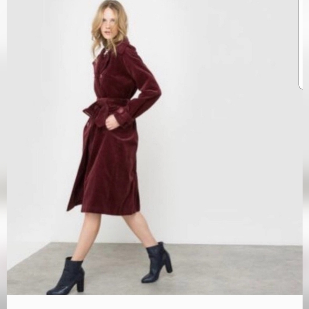 GAP maroon corduroy coat size XS